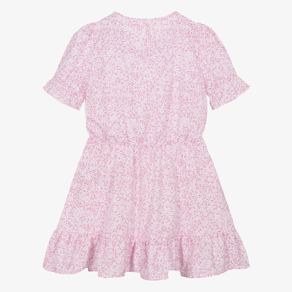 NAME IT-Girls Pastel Blossom Crêpe Frock | Childrensalon Outlet