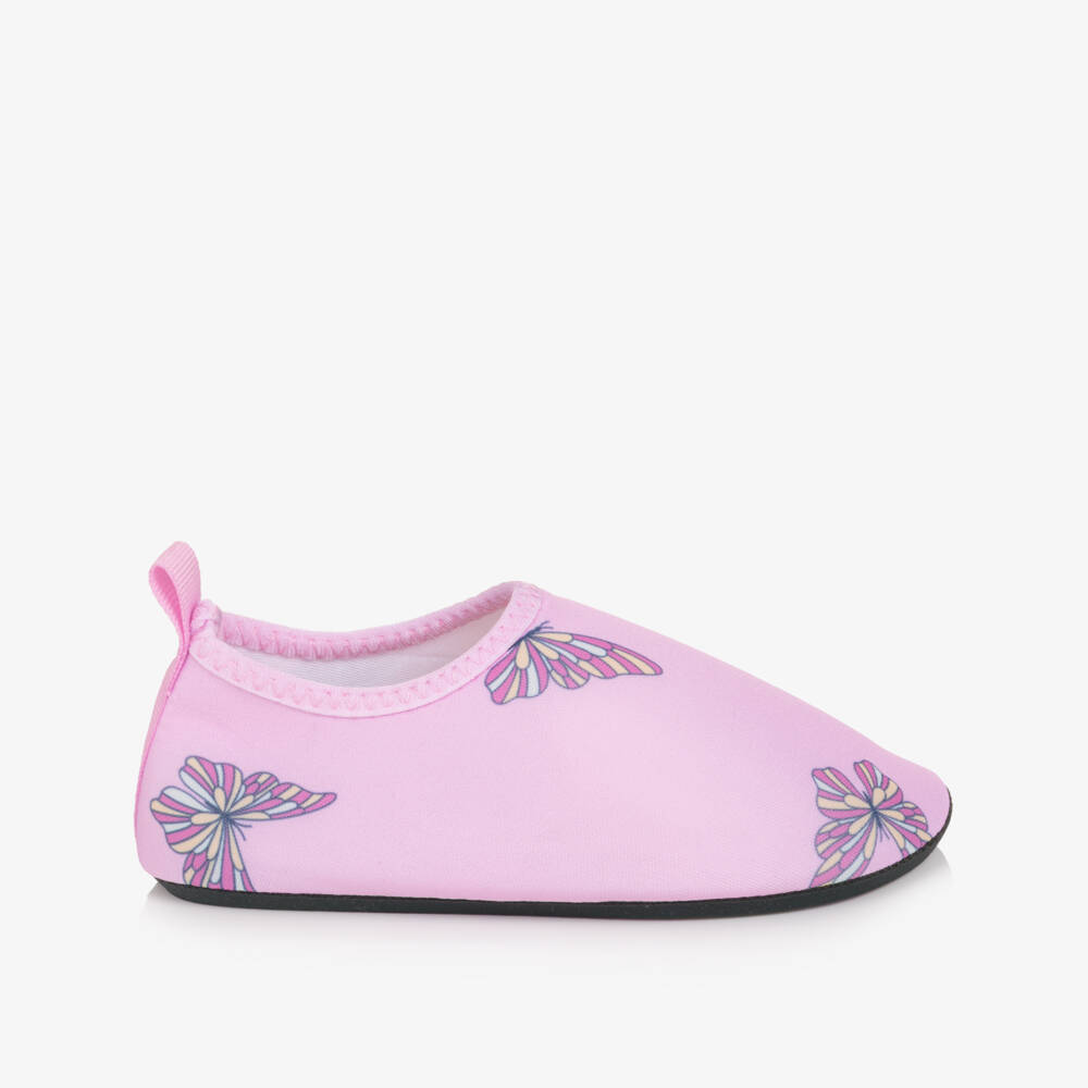 NAME IT-Girls Pink Aqua Shoes with Butterfly Print | Childrensalon Outlet