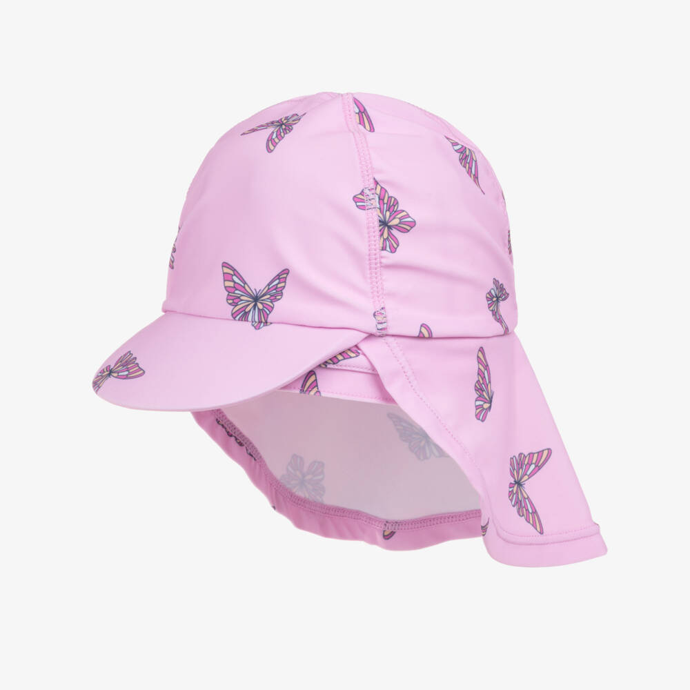 NAME IT-Girls Pink Butterfly Print Swim Hat (UPF50+) | Childrensalon Outlet
