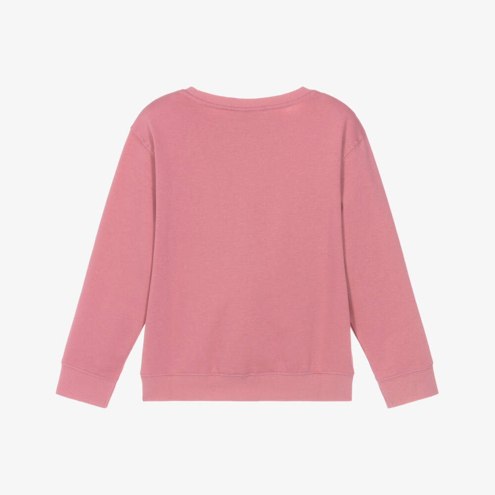 NAME IT-Girls Pink Cotton Santa Claus Print Sweatshirt | Childrensalon Outlet