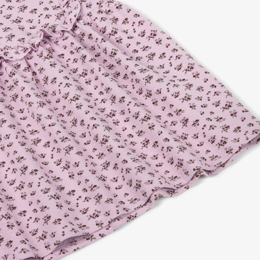 NAME IT-Платье из розового трикотажа с цветочным узором для девочек | Childrensalon Outlet