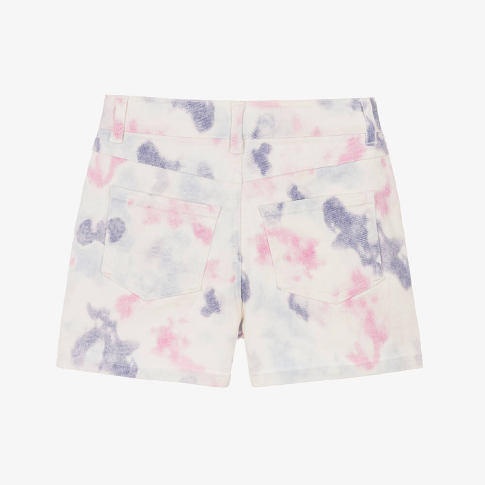 NAME IT-Girls Pink & Purple Tie-Dye Denim Shorts | Childrensalon Outlet