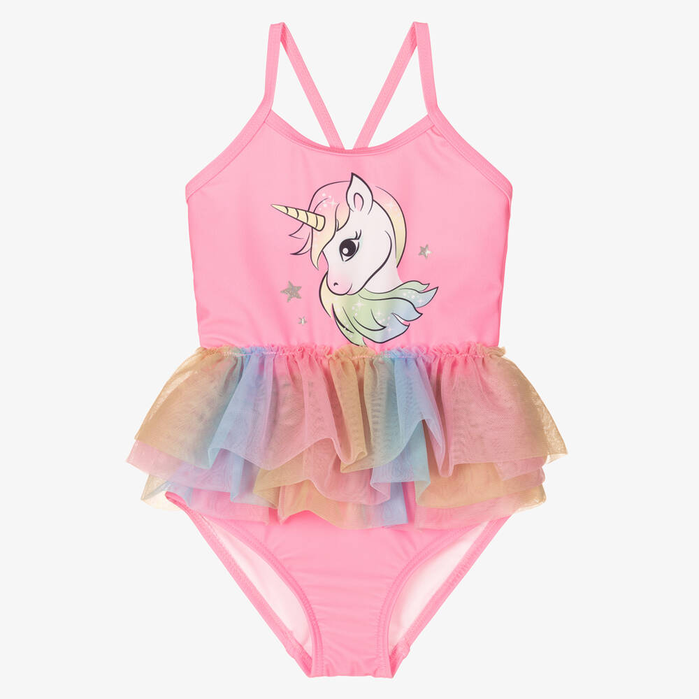 NAME IT-Купальник розовый из тюля с единорогом для девочек | Childrensalon Outlet