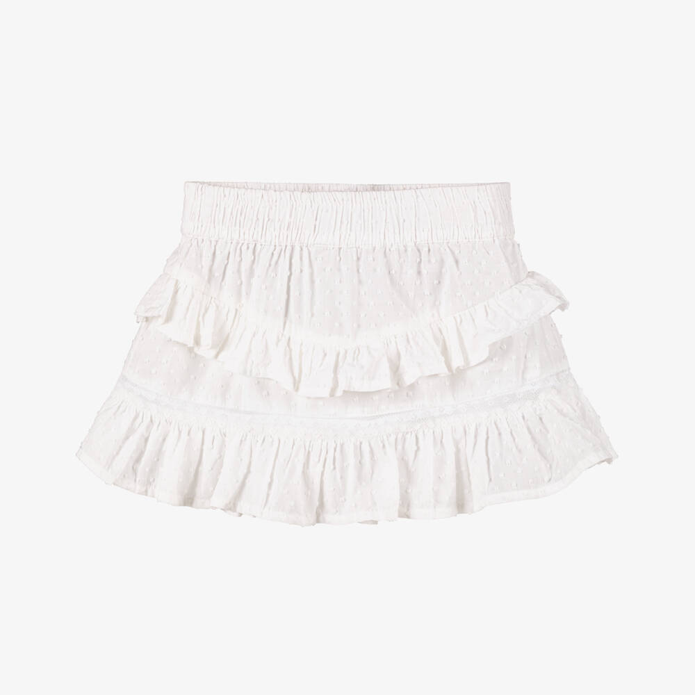 NAME IT-Юбка из белого хлопка Plumeti для девочек | Childrensalon Outlet
