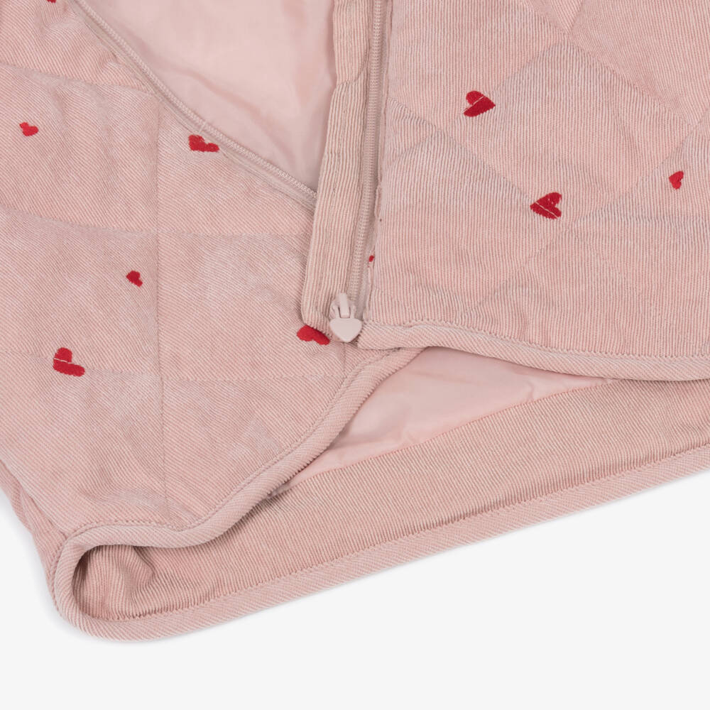 NAME IT-Girls Quilted Pink Heart Jacket | Childrensalon Outlet