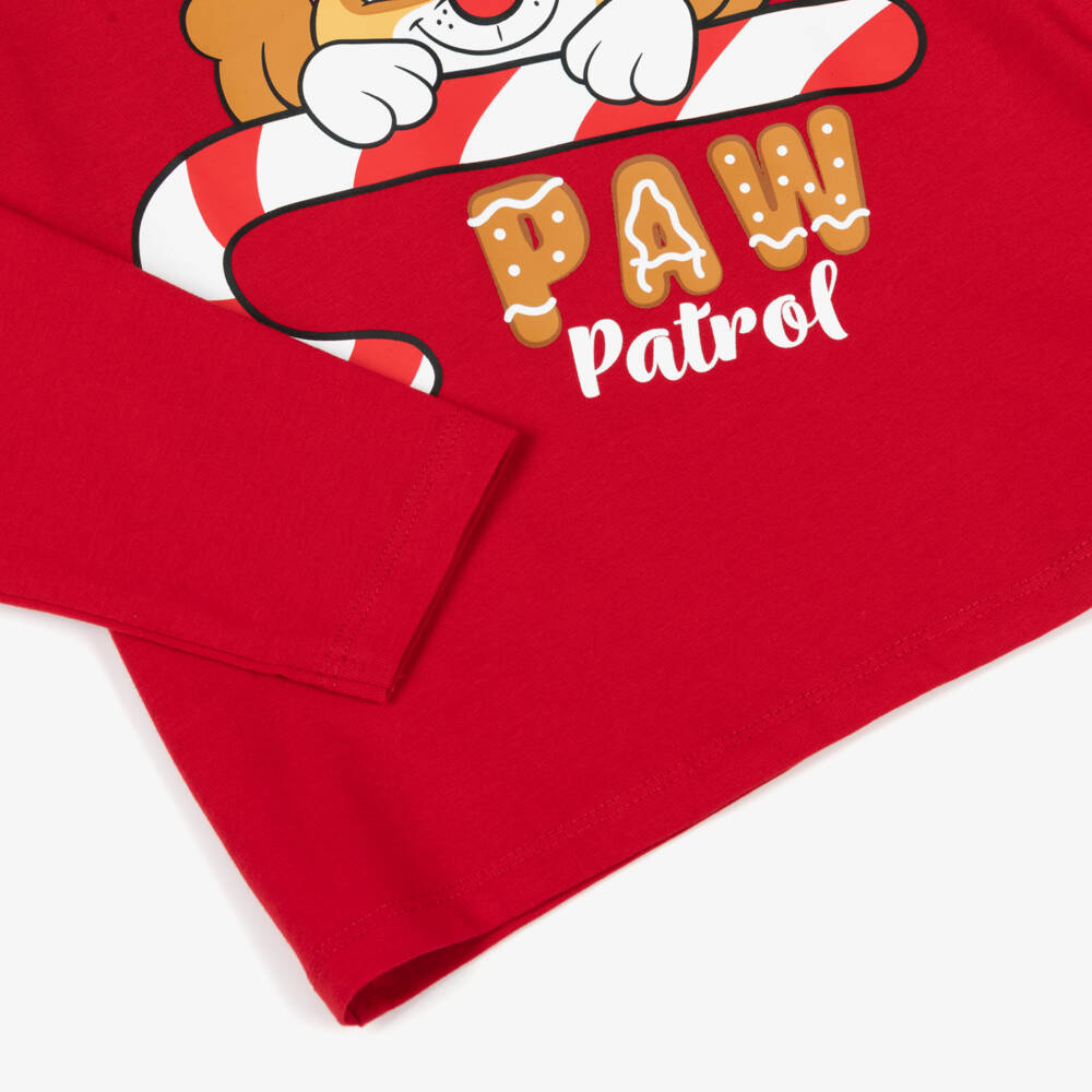 NAME IT-Girls Red Cotton Jersey Paw Patrol Xmas Pyjamas | Childrensalon Outlet