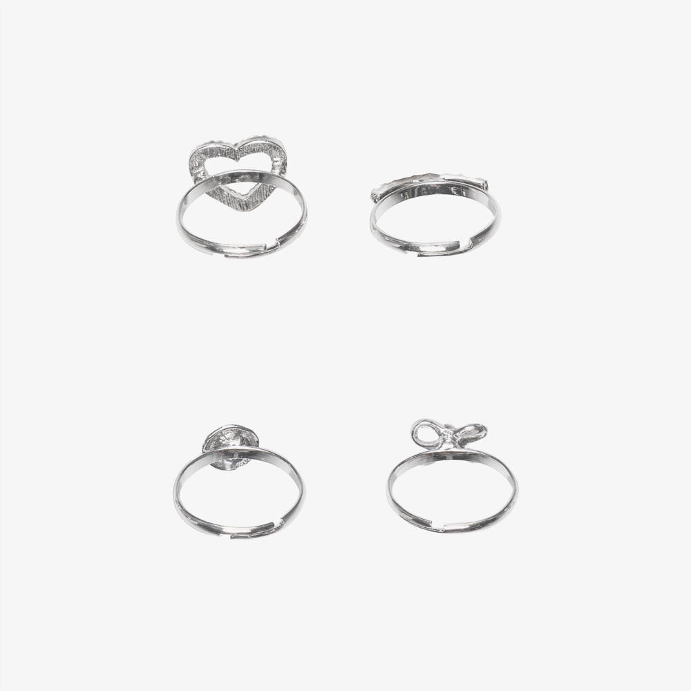 NAME IT-Girls Silver Rings (4 Pack) | Childrensalon Outlet