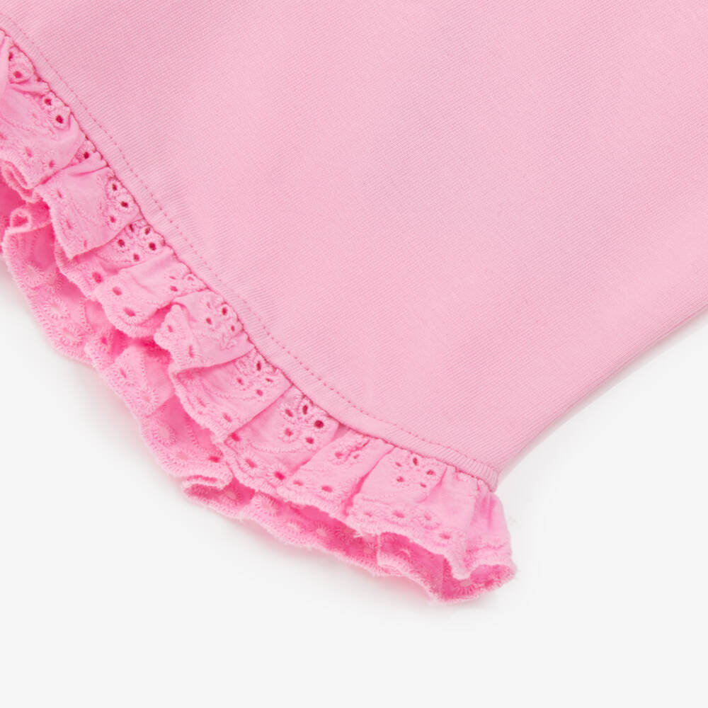 NAME IT-Girls Soft Pink Ruffled Shorts | Childrensalon Outlet