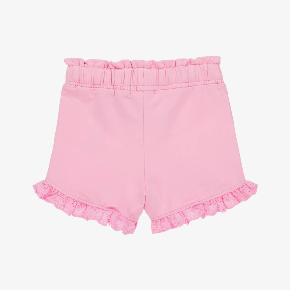 NAME IT-Girls Soft Pink Ruffled Shorts | Childrensalon Outlet