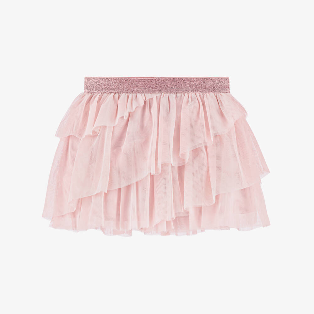 NAME IT-Girls Soft Pink Ruffled Skirt | Childrensalon Outlet