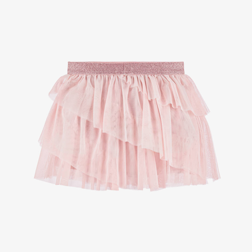 NAME IT-Girls Soft Pink Ruffled Skirt | Childrensalon Outlet