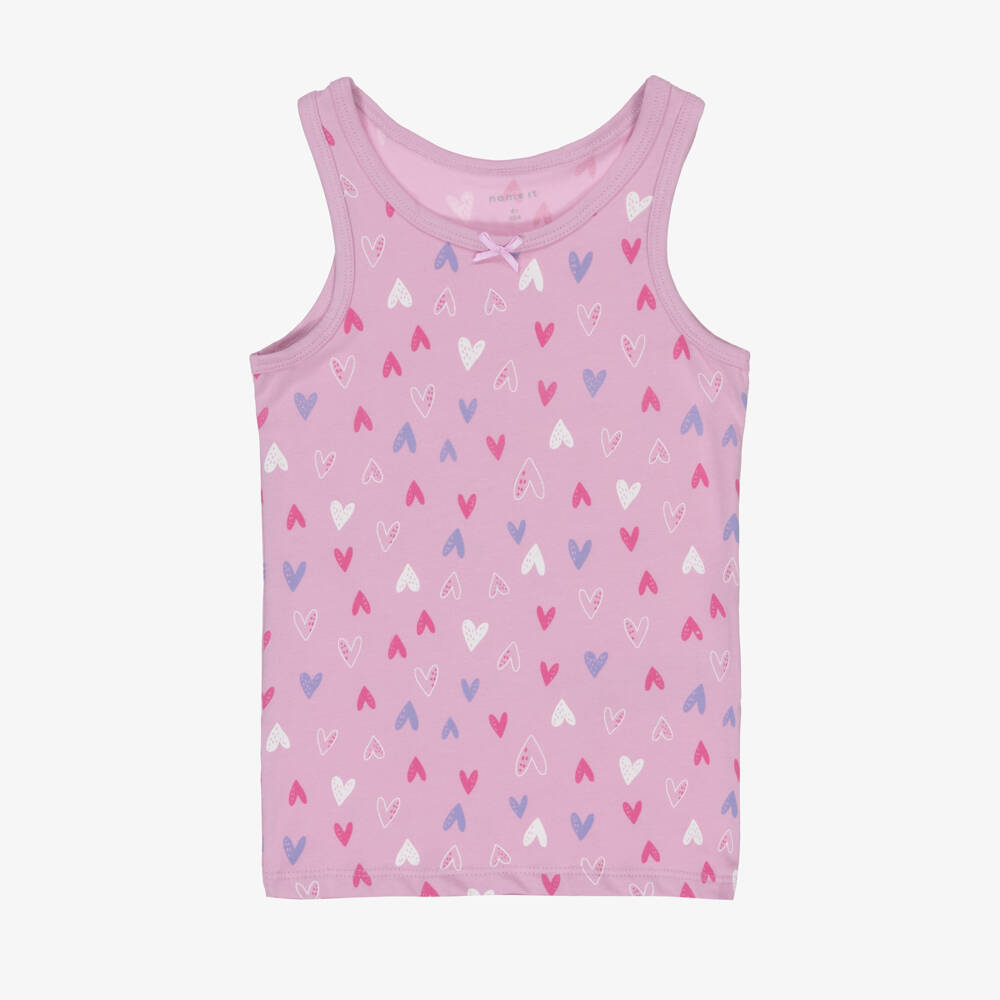 نيم إت-طقم تانك توأم ناعم وردي للبنات | Childrensalon Outlet