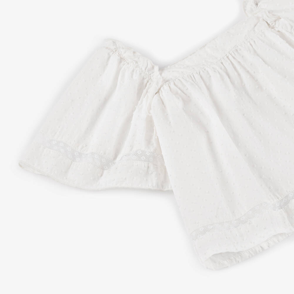 NAME IT-Girls Soft Plumeti Cotton Top | Childrensalon Outlet