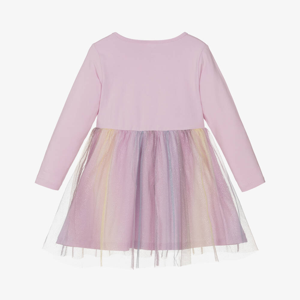 NAME IT-Girls Sparkling Pink Tulle Dress | Childrensalon Outlet
