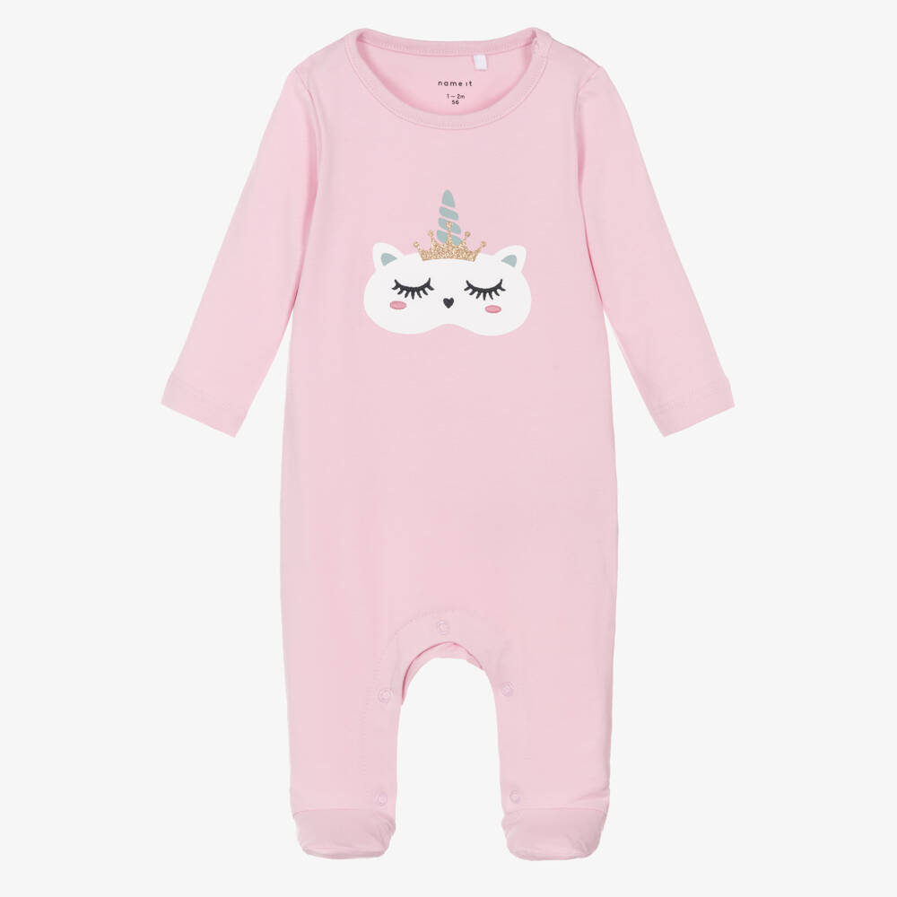NAME IT-Girls Unicorn Cotton Sleepsuit | Childrensalon Outlet