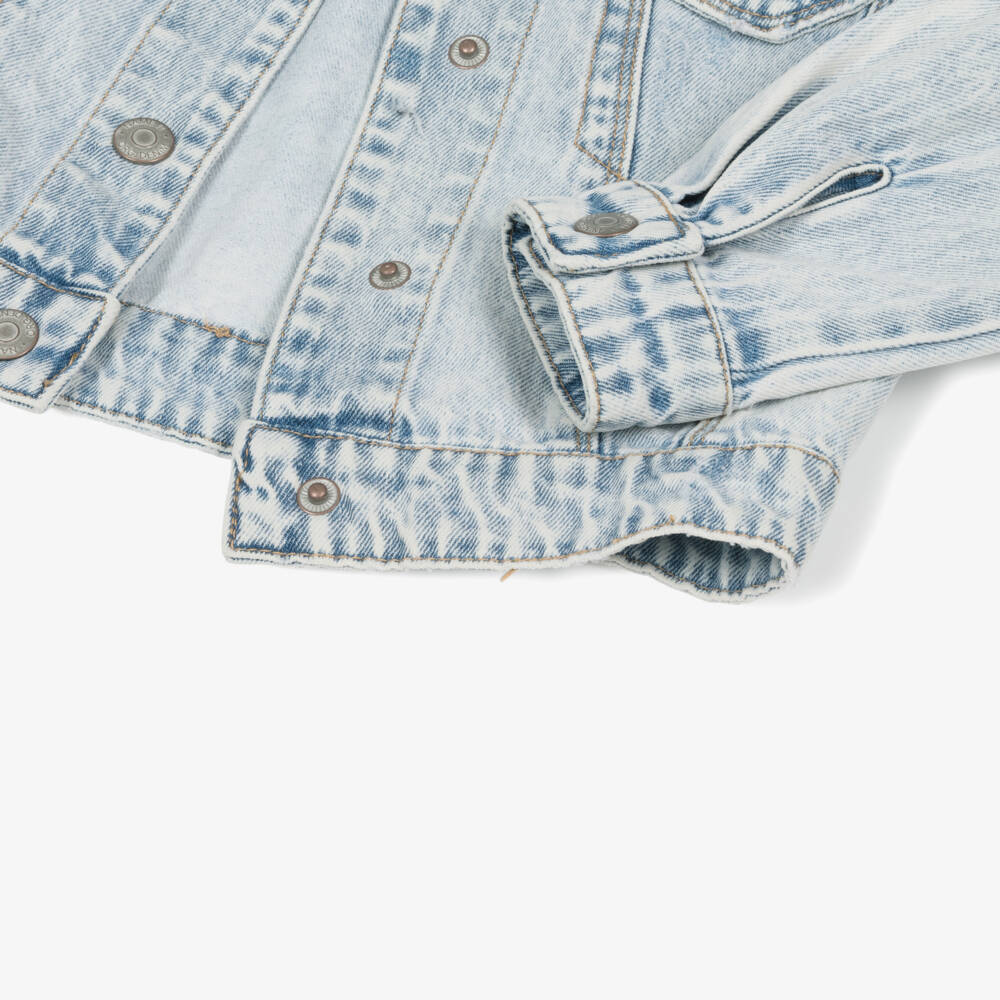 NAME IT-Girls Washed Light Denim Coat | Childrensalon Outlet