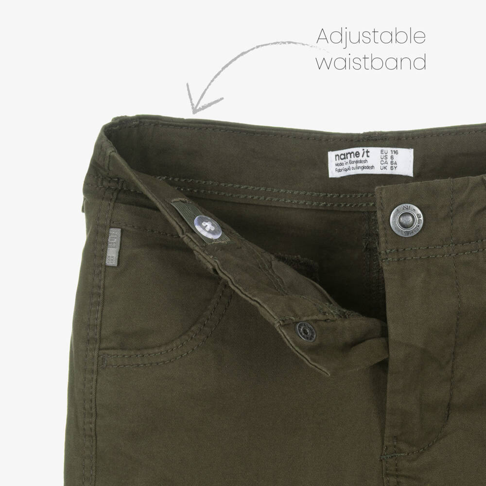 NAME IT-Green Cargo Trouser | Childrensalon Outlet