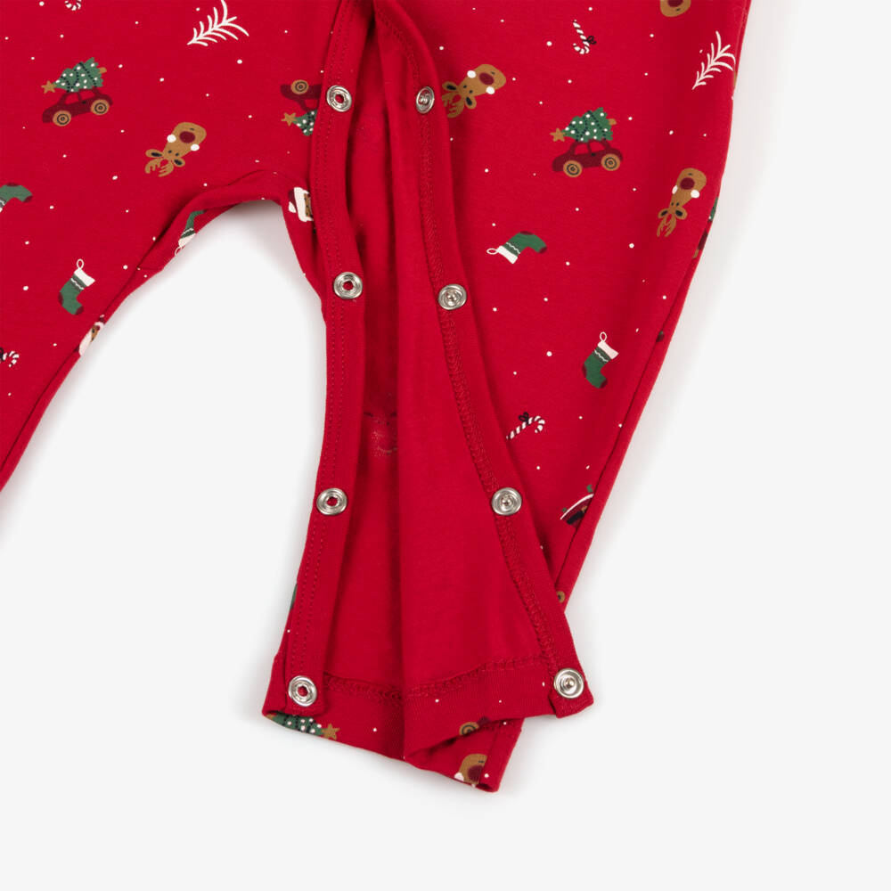 NAME IT-Infant Red Festive Babygrow | Childrensalon Outlet