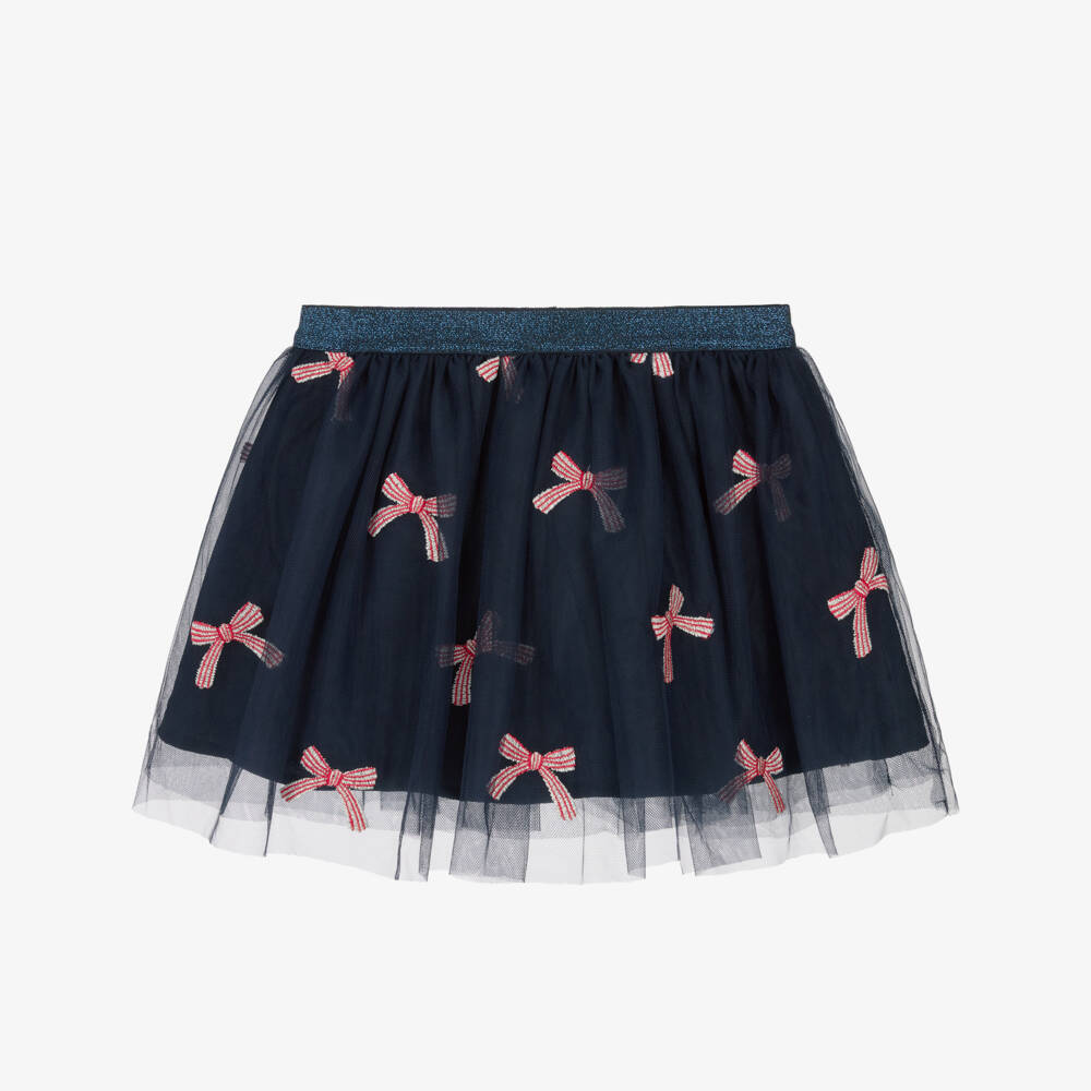 NAME IT-Navy Candycane Tulle Skirt | Childrensalon Outlet