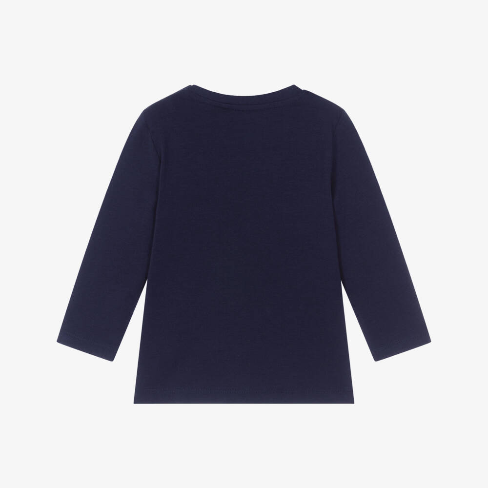 NAME IT-Navy Reindeer Ls Tshirt | Childrensalon Outlet