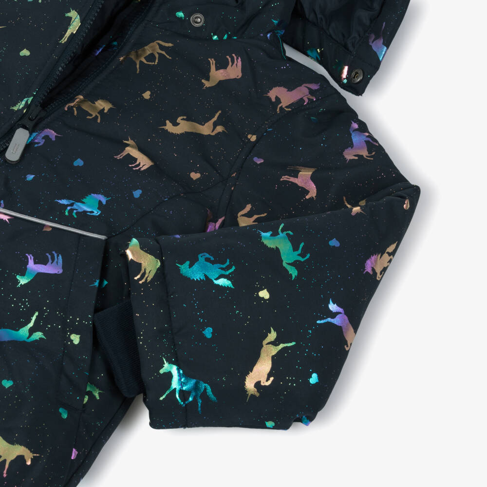 NAME IT-Navy Unicorn Aop Puffer Jacket | Childrensalon Outlet