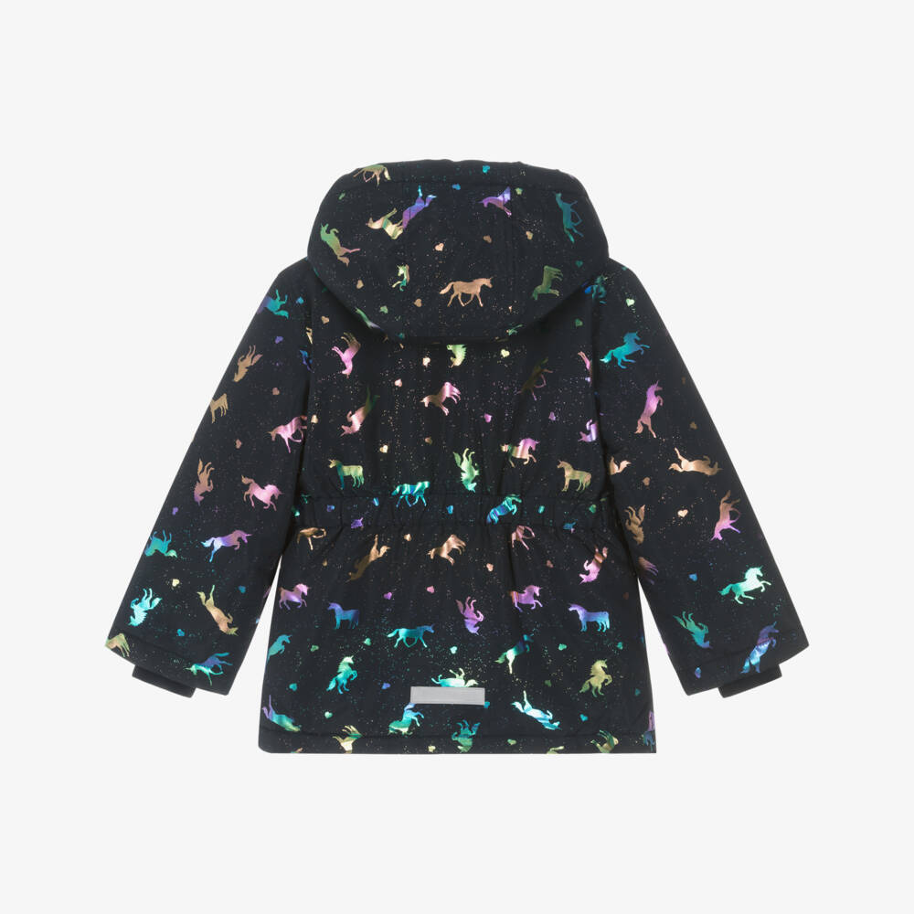 NAME IT-Navy Unicorn Aop Puffer Jacket | Childrensalon Outlet