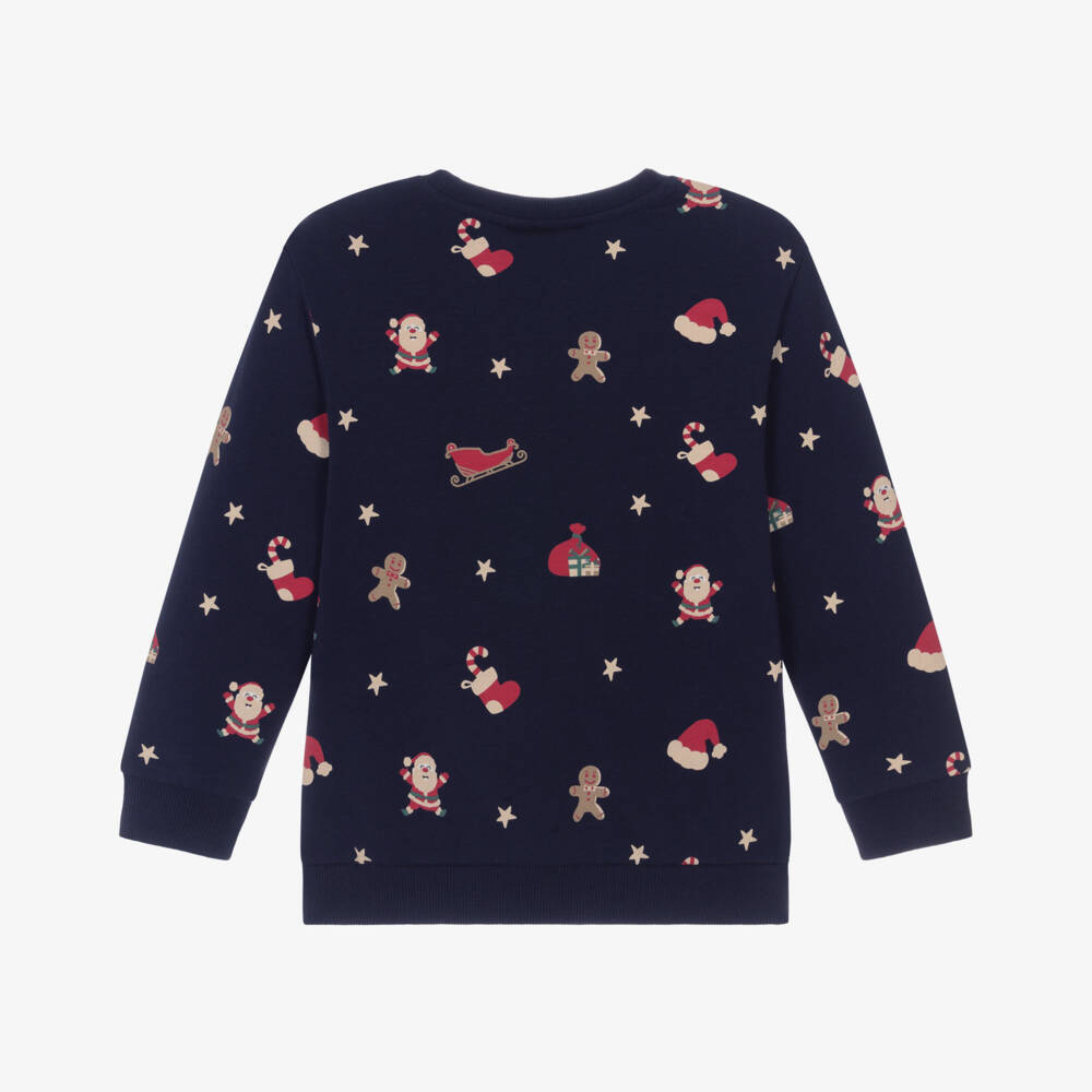 NAME IT-Navy Xmas Sweatshirt | Childrensalon Outlet