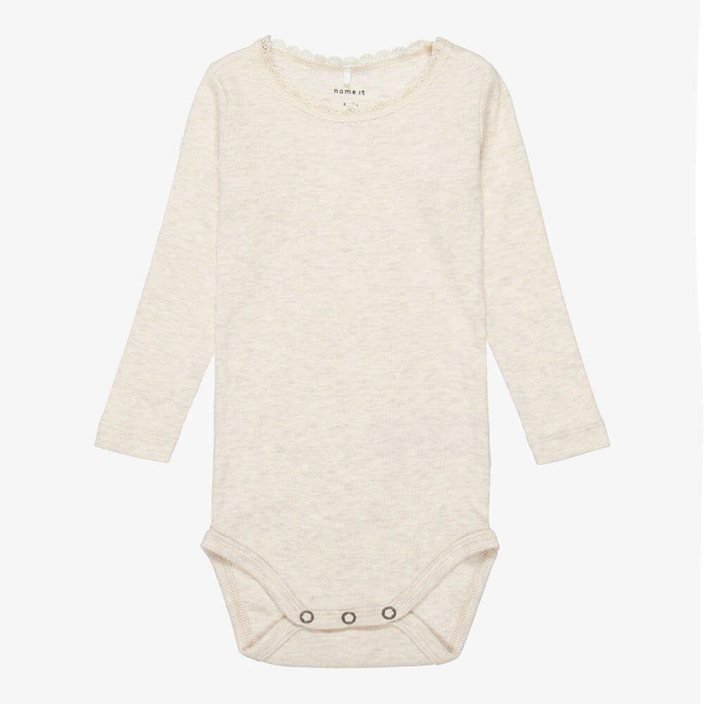 NAME IT-Pink And Beige 2pk Bodyvest | Childrensalon Outlet