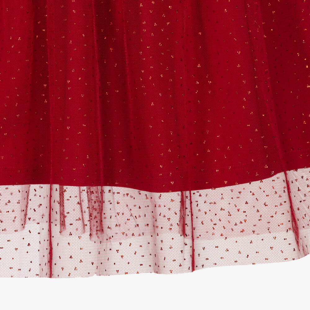 NAME IT-Red Candycane Tulle Skirt | Childrensalon Outlet