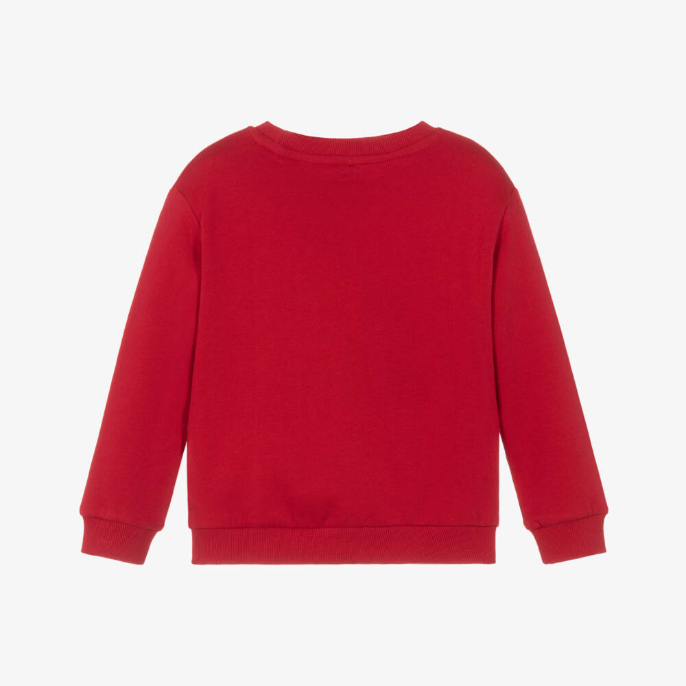 NAME IT-Red Xmas Cat Sweatshirt | Childrensalon Outlet