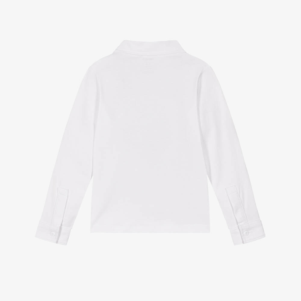 NAME IT-White Jersey Ls Shirt | Childrensalon Outlet