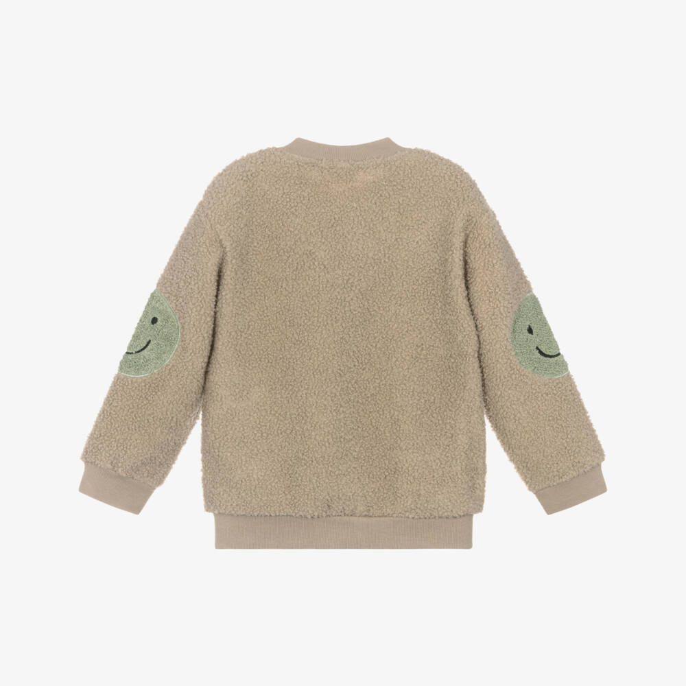 NAME IT-Young Boys Bouclé Beige Jacket | Childrensalon Outlet