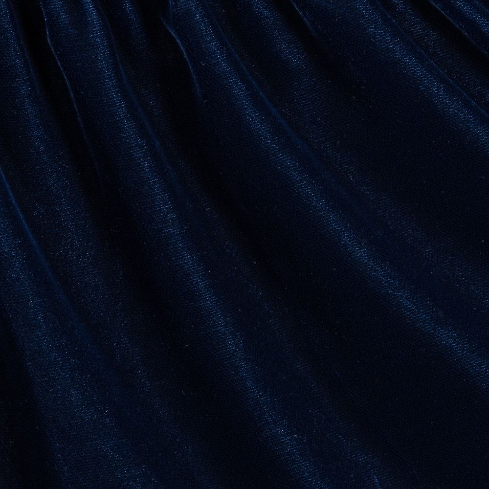 Nanos-Girls Blue Velvet Dress | Childrensalon Outlet