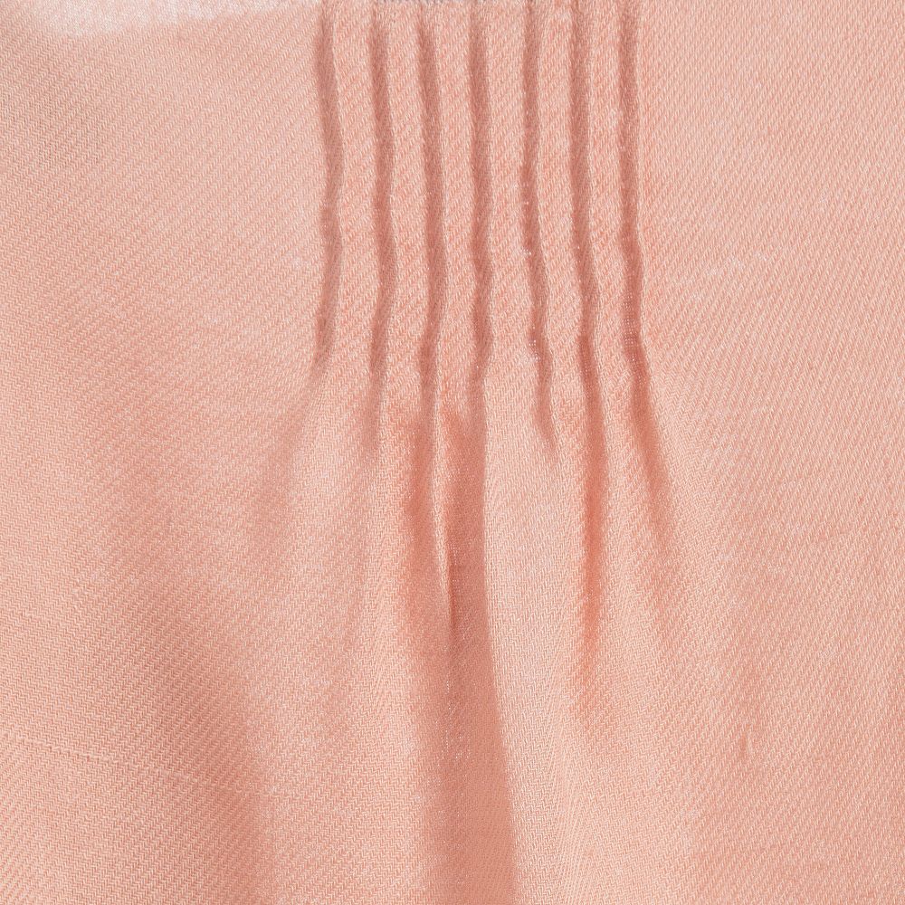 Nanos-Girls Pink Dress with Embroidered Overlay | Childrensalon Outlet