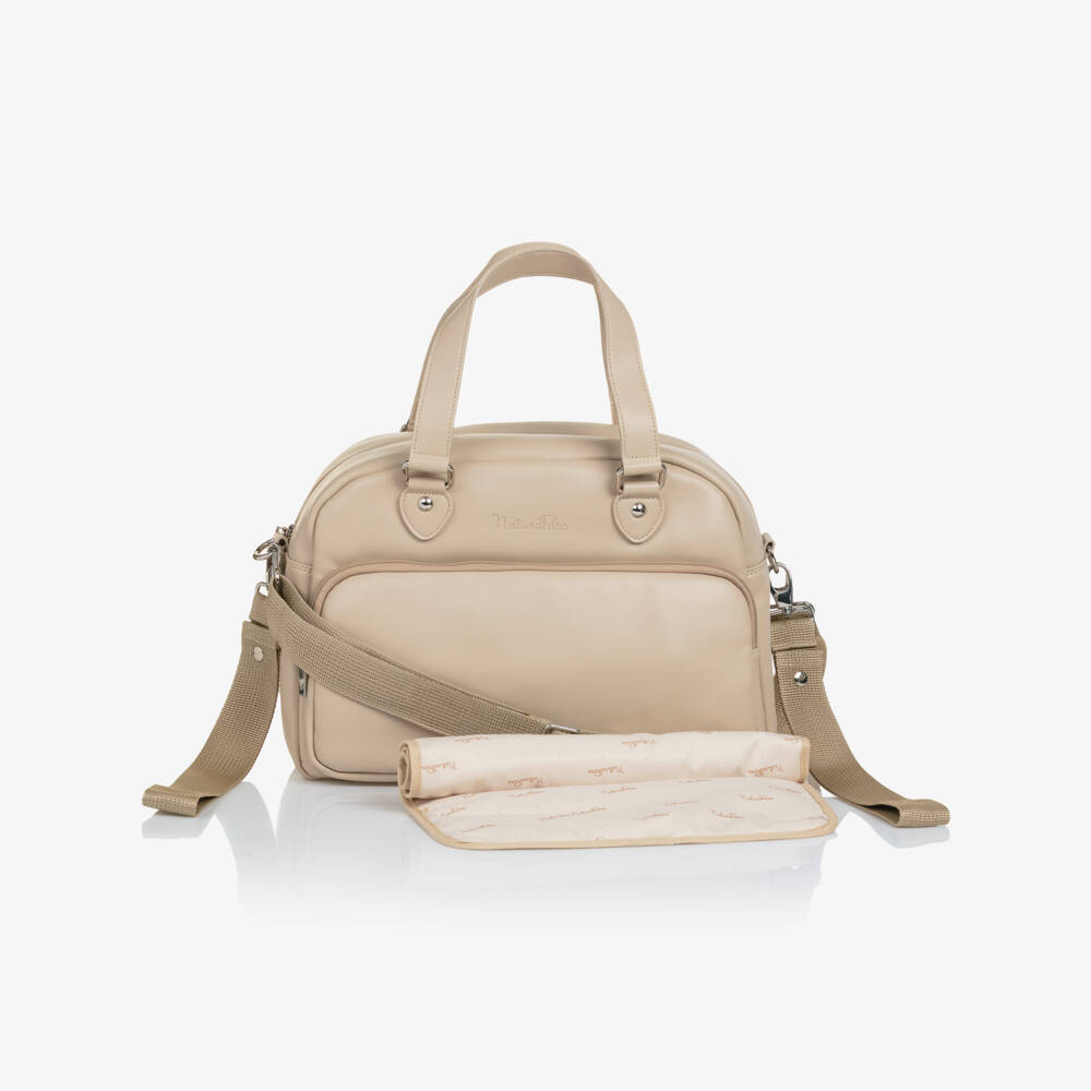 NaturaPura-Boys Taupe Nappy Bag | Childrensalon Outlet