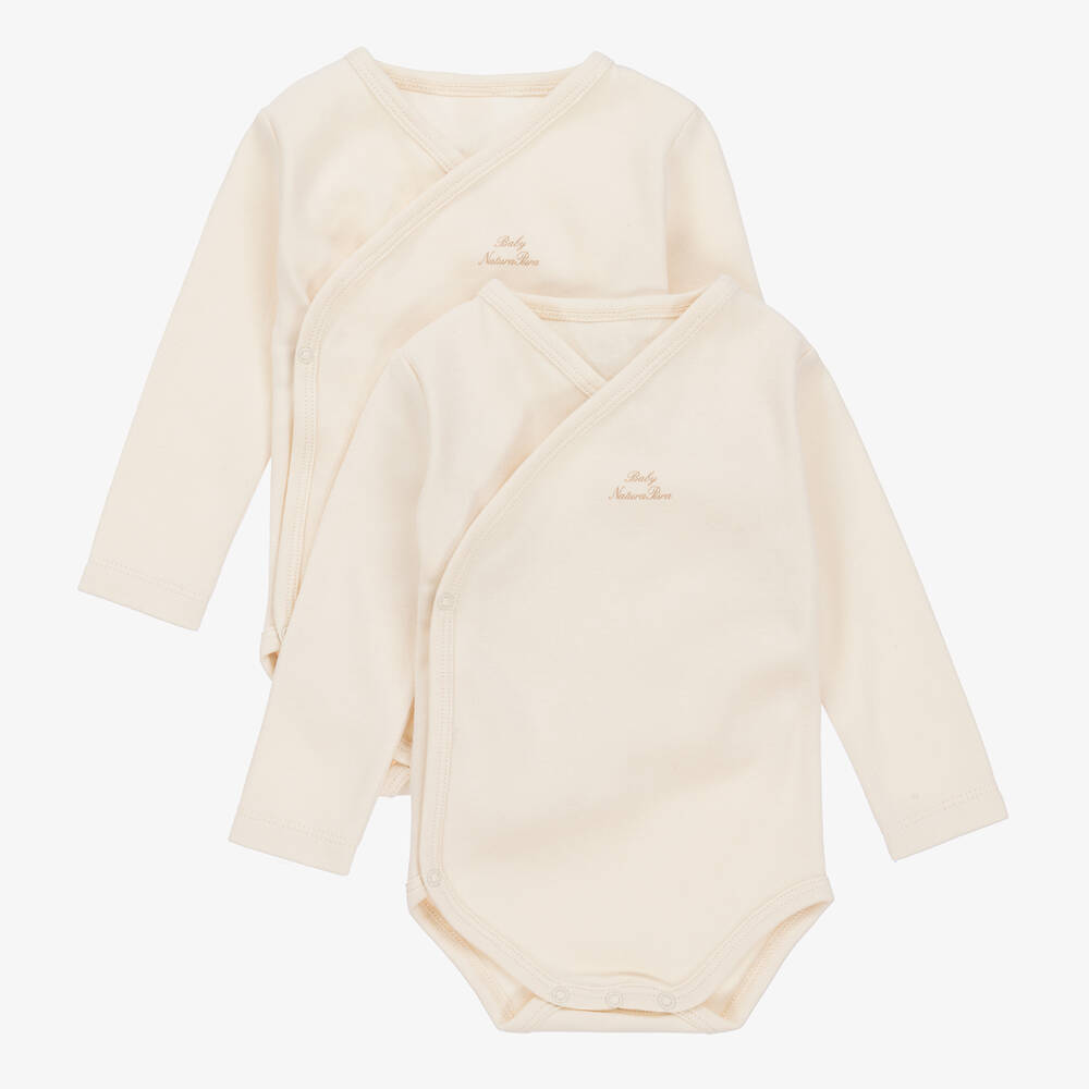 NaturaPura-Ivory Cotton Bodyvests (2 Pack)  | Childrensalon Outlet