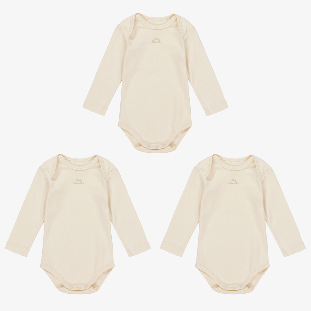 NaturaPura-Ivory Cotton Bodyvests (3 Pack) | Childrensalon Outlet
