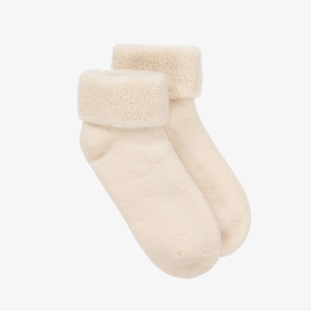 NaturaPura-Ivory Organic Cotton Baby Socks | Childrensalon Outlet