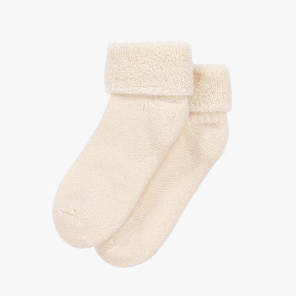 NaturaPura-Ivory Organic Cotton Baby Socks | Childrensalon Outlet