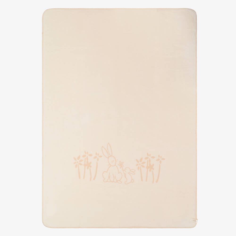 NaturaPura-Ivory Organic Cotton Blanket (150cm) | Childrensalon Outlet