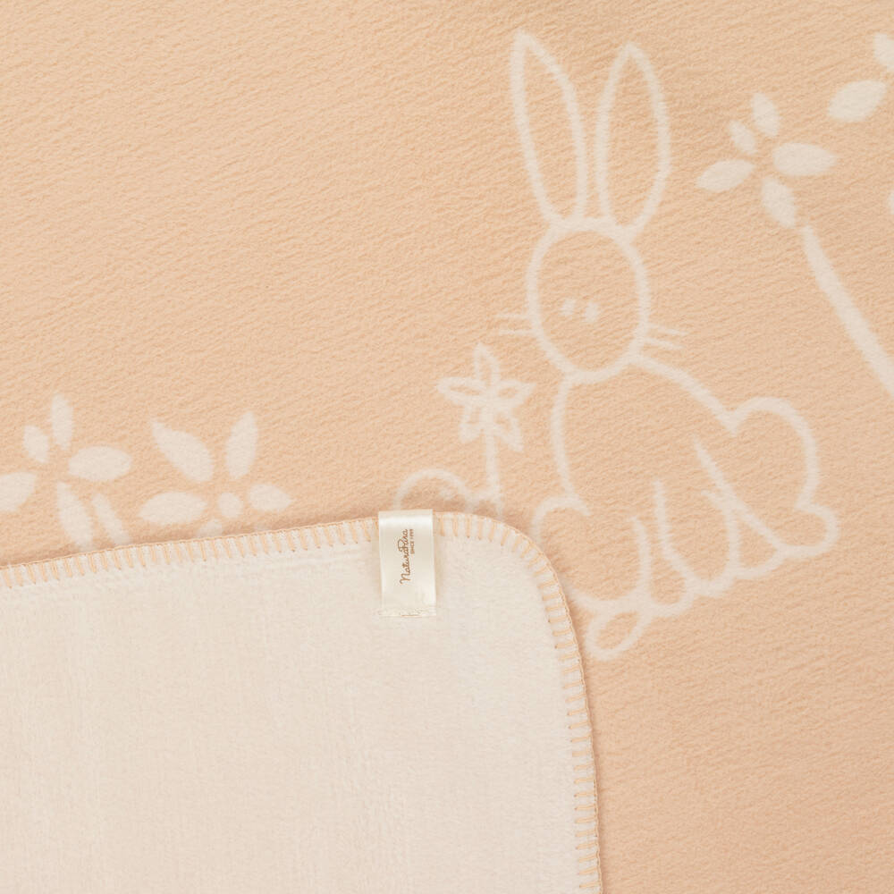 NaturaPura-Ivory Organic Cotton Blanket (150cm) | Childrensalon Outlet