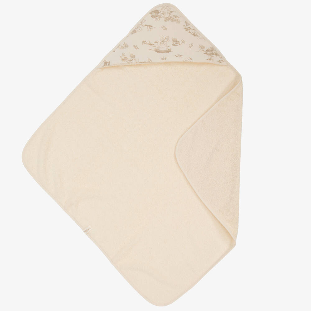 NaturaPura-Ivory Organic Hooded Towel (75cm) | Childrensalon Outlet