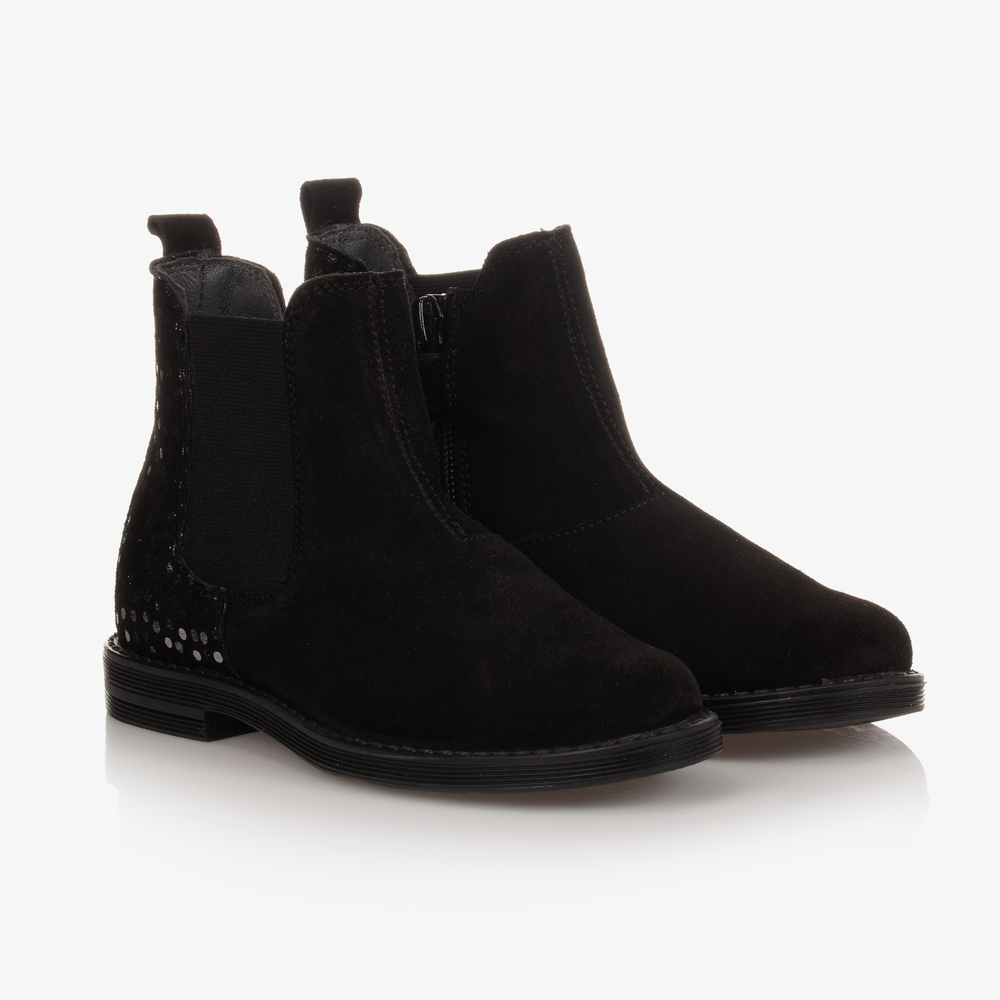 Naturino - Bottines noires en cuir | Childrensalon