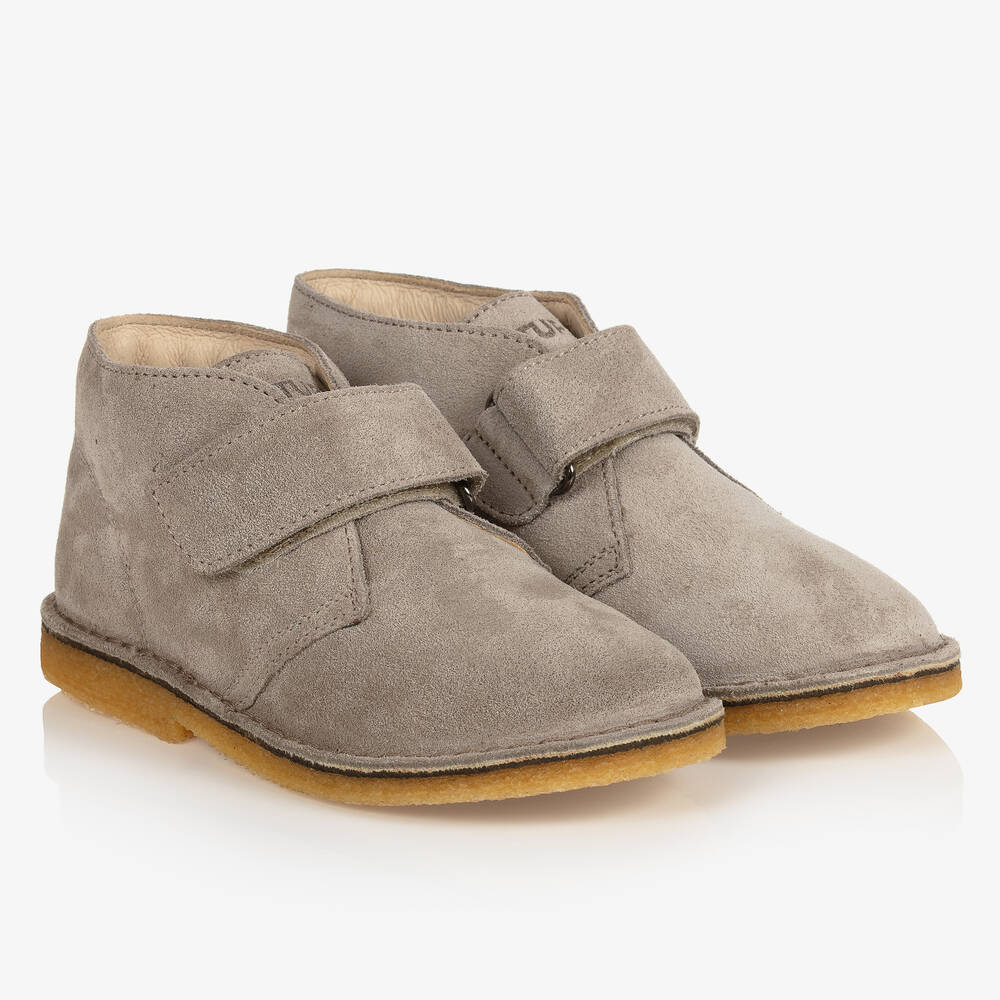 Naturino - Bottines beiges en daim Garçon | Childrensalon