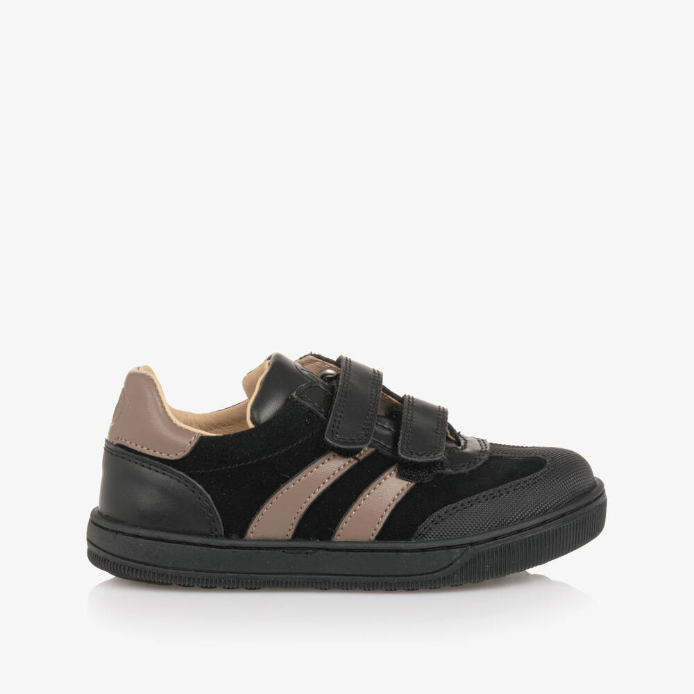 Naturino-Boys Black & Brown Strap Trainers | Childrensalon Outlet