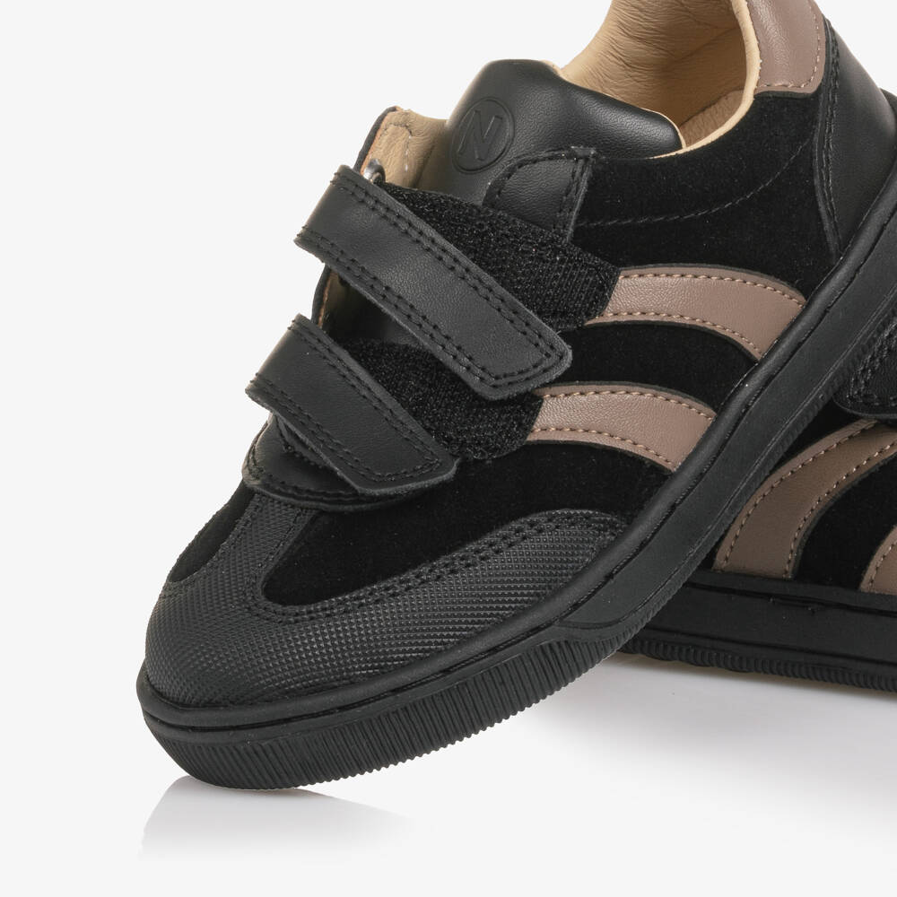 Naturino-Boys Black & Brown Strap Trainers | Childrensalon Outlet