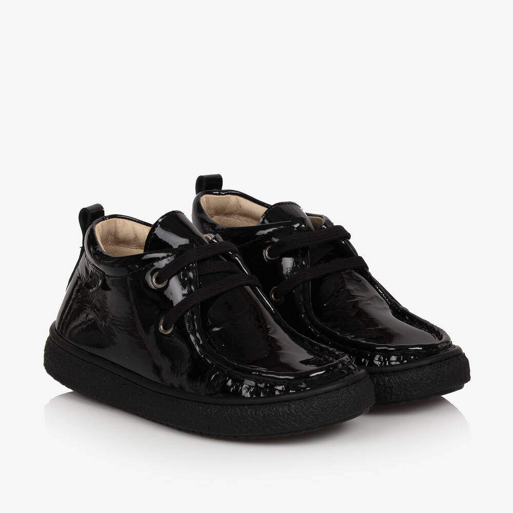 Boys black lace up boots 2025