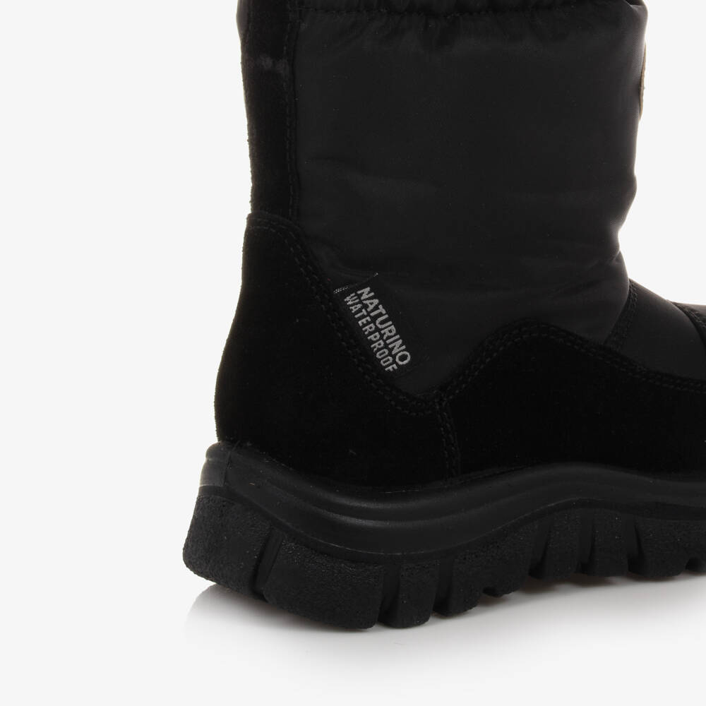 Naturino-Boys Black Snow Boots | Childrensalon Outlet