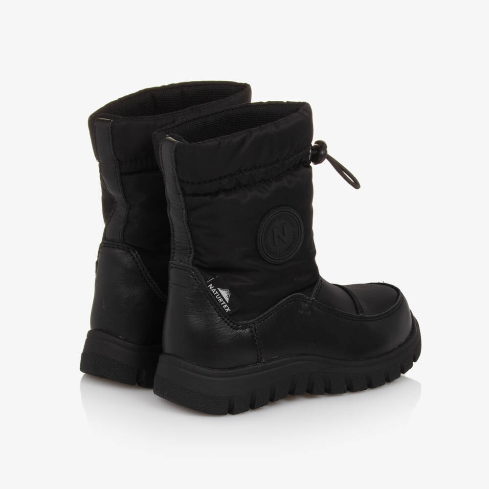 Naturino-Boys Black Waterproof Winter Boots | Childrensalon Outlet