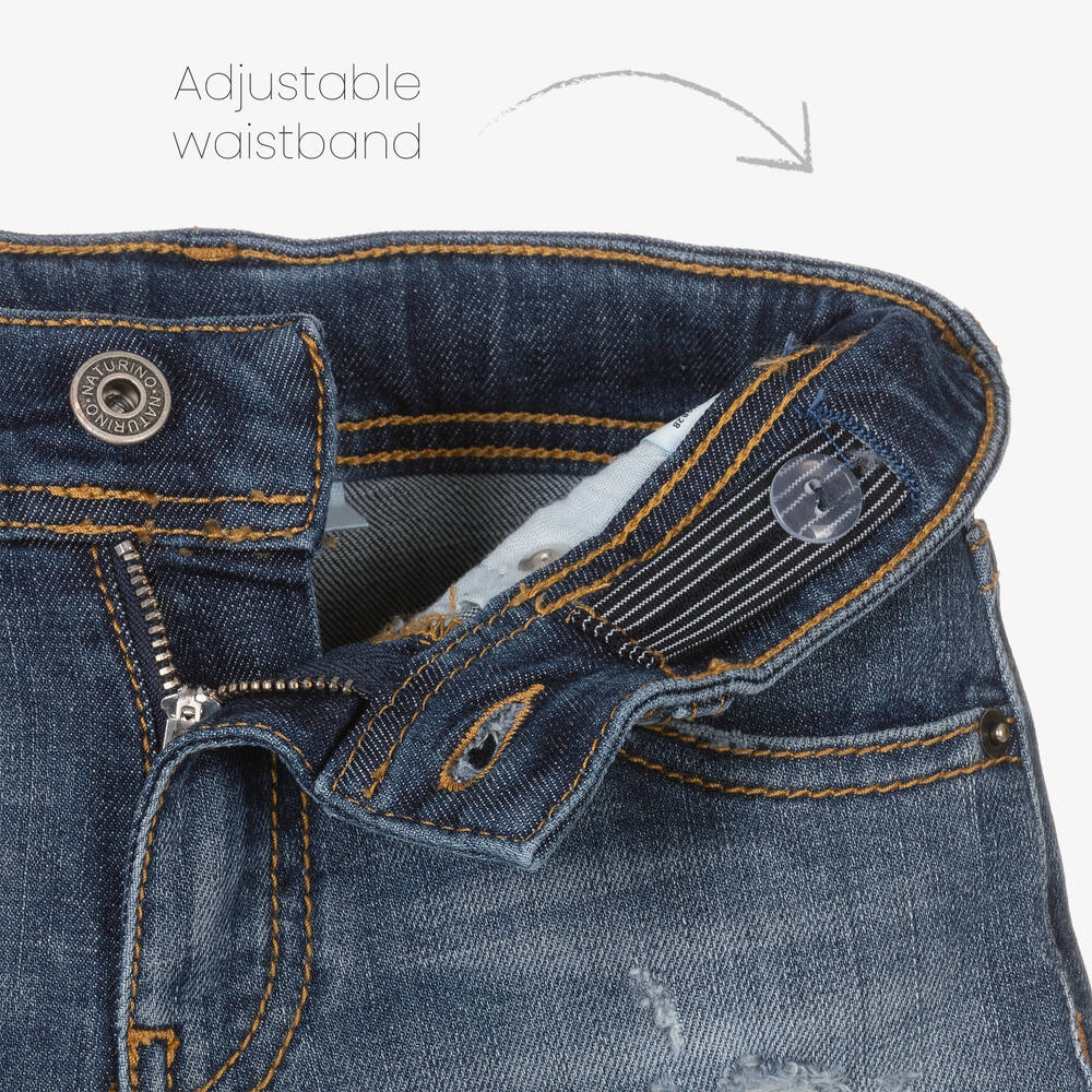 Naturino-Boys Blue Denim Shorts | Childrensalon Outlet